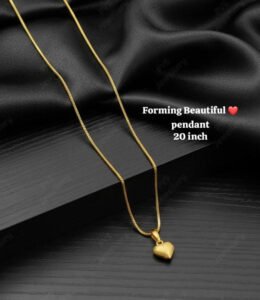 micro gold chain with pendent